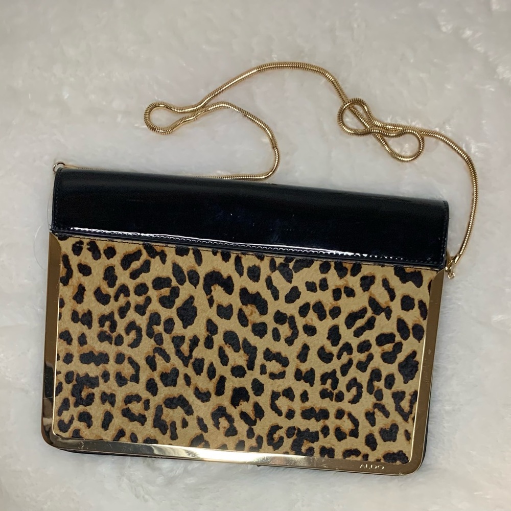 Also - Crossbody Bag - Black & Animal Print